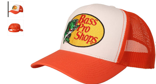 Bass Pro Shops Embroidered Logo Mesh-Back Cap - Orange