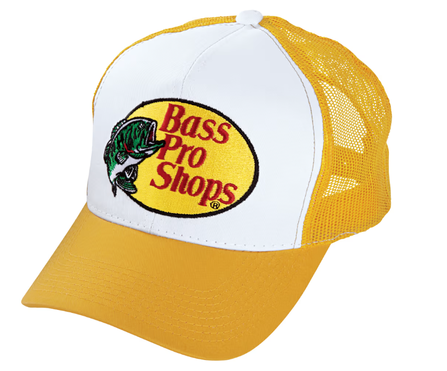 Bass Pro Shops Embroidered Logo Mesh Cap - Yellow