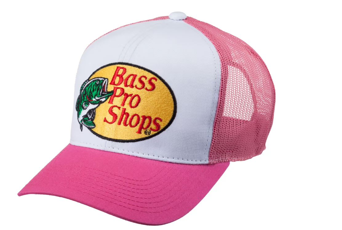 Bass Pro Shops Embroidered Logo Mesh Cap - Hot Pink